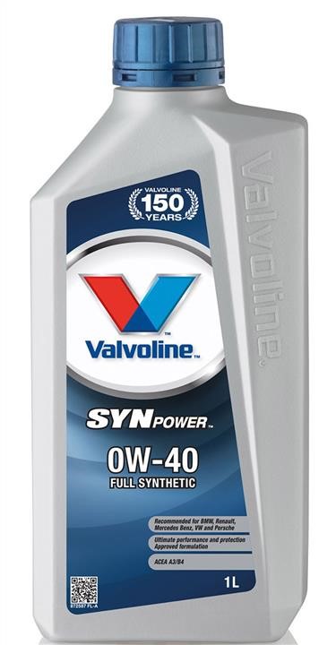 Valvoline 872587 Engine oil Valvoline SynPower 0W-40, 1L 872587