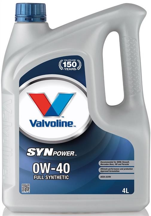 Valvoline 872588 Engine oil Valvoline SynPower 0W-40, 4L 872588