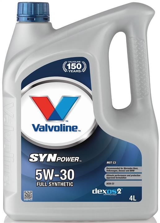 Valvoline 872597 Engine oil Valvoline SynPower MST C3 5W-30, 4L 872597