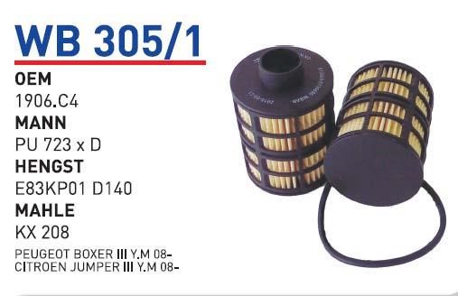 Wunder WB 305/1 Fuel filter WB3051