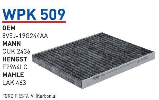 Wunder WPK 509 Activated Carbon Cabin Filter WPK509