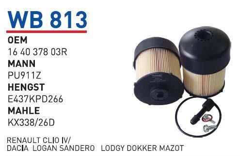 Wunder WB-813 Fuel filter WB813