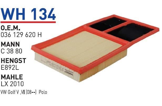 Wunder WH 134 Air filter WH134