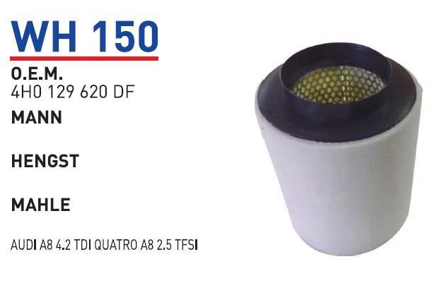 Wunder WH 150 Air filter WH150