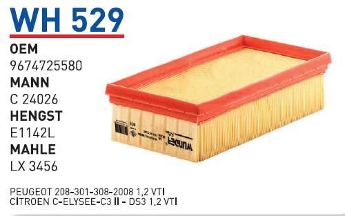 Wunder WH 529 Air filter WH529