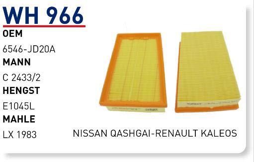 Wunder WH 966 Air filter WH966
