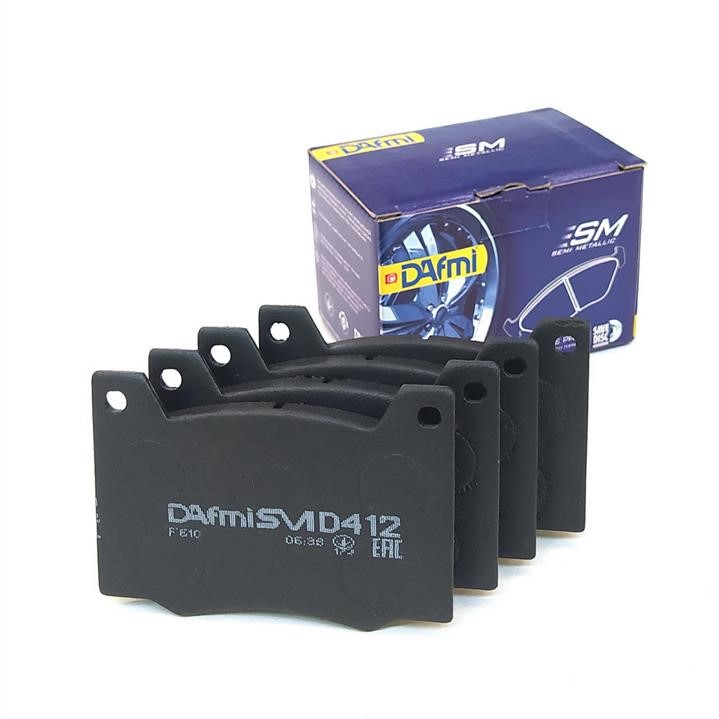 DAfmi D412SM Front disc brake pads, set D412SM