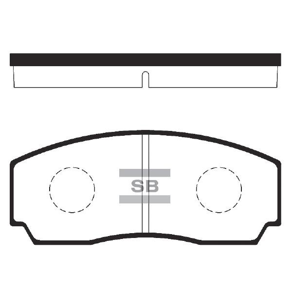 Sangsin SP2201 Rear disc brake pads, set SP2201