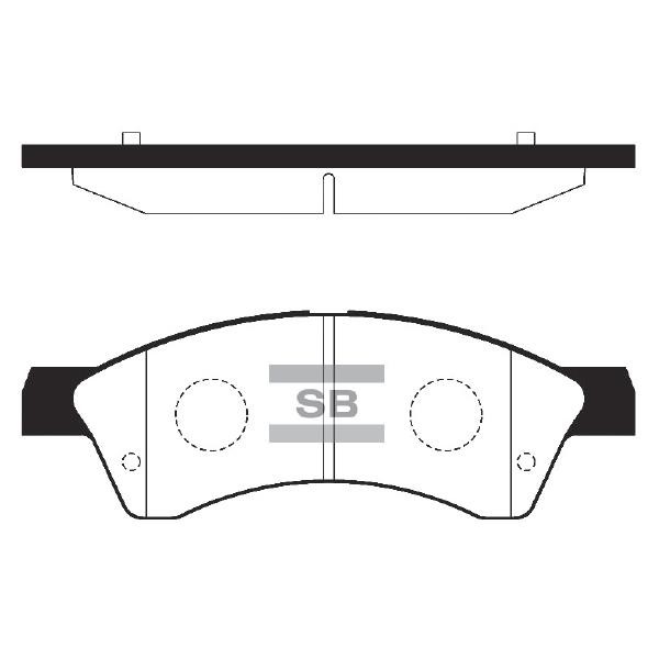 Sangsin SP2203 Front disc brake pads, set SP2203