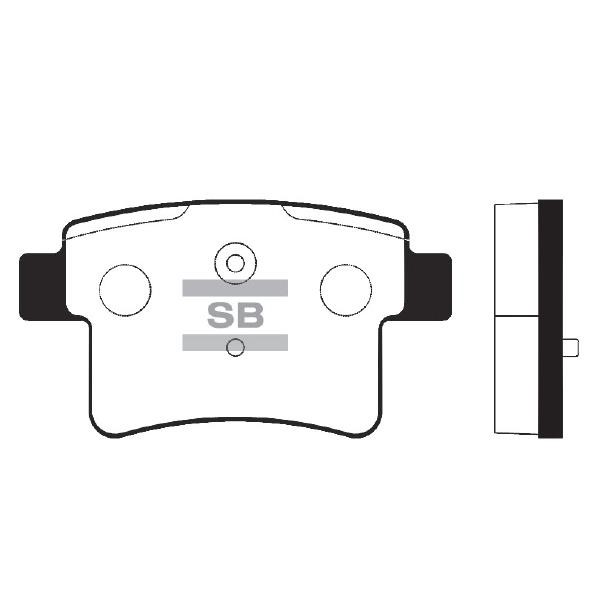 Sangsin SP2226 Rear disc brake pads, set SP2226