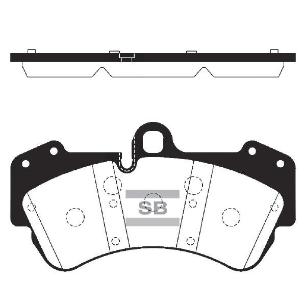 Sangsin SP2269 Front disc brake pads, set SP2269