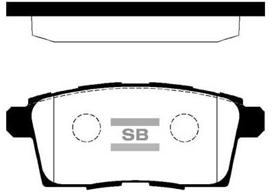 Sangsin SP2274 Rear disc brake pads, set SP2274