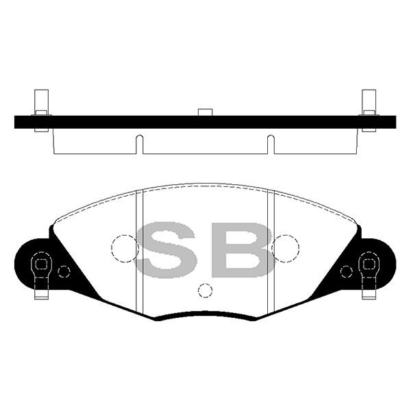 Sangsin SP2289 Front disc brake pads, set SP2289