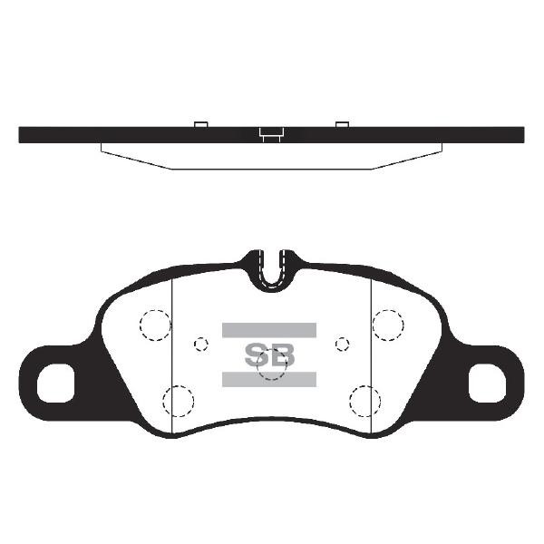 Sangsin SP2291 Front disc brake pads, set SP2291