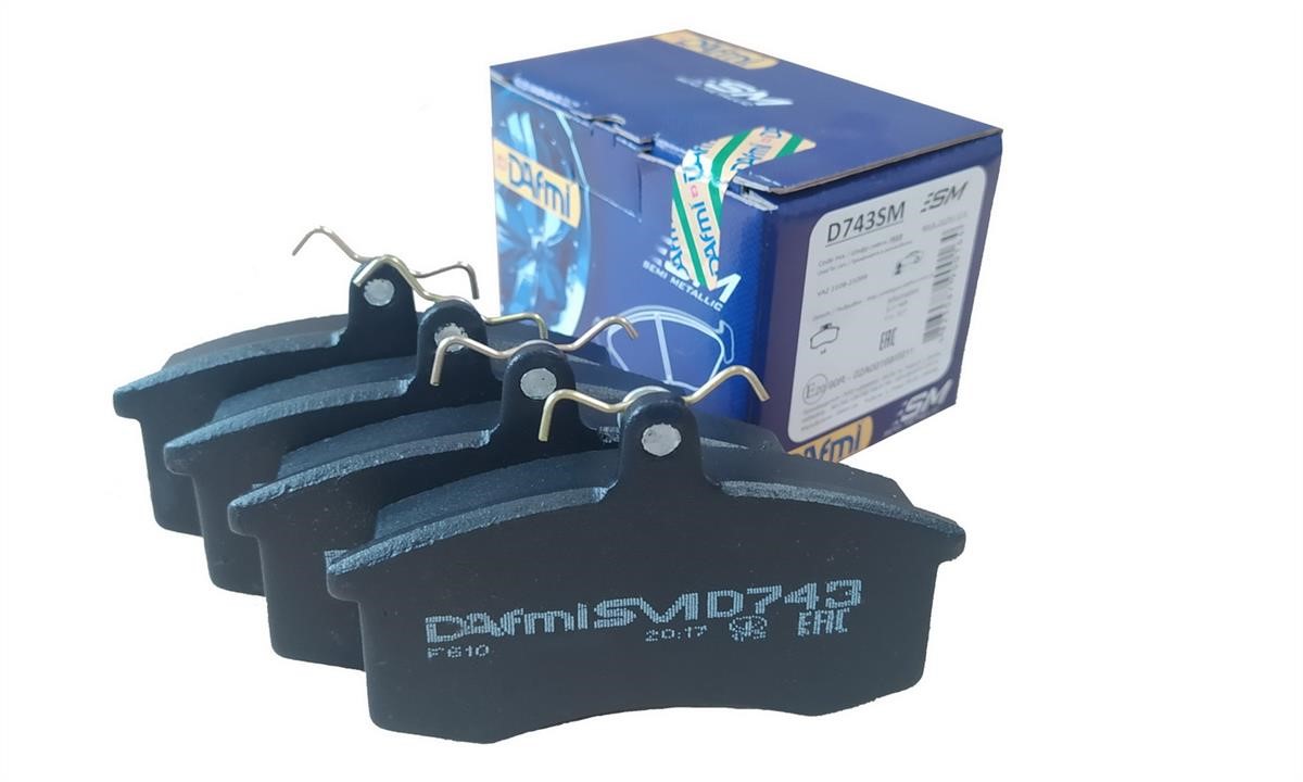 DAfmi D743SM Front disc brake pads, set D743SM