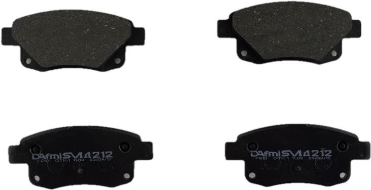 DAfmi D212SM Rear disc brake pads, set D212SM