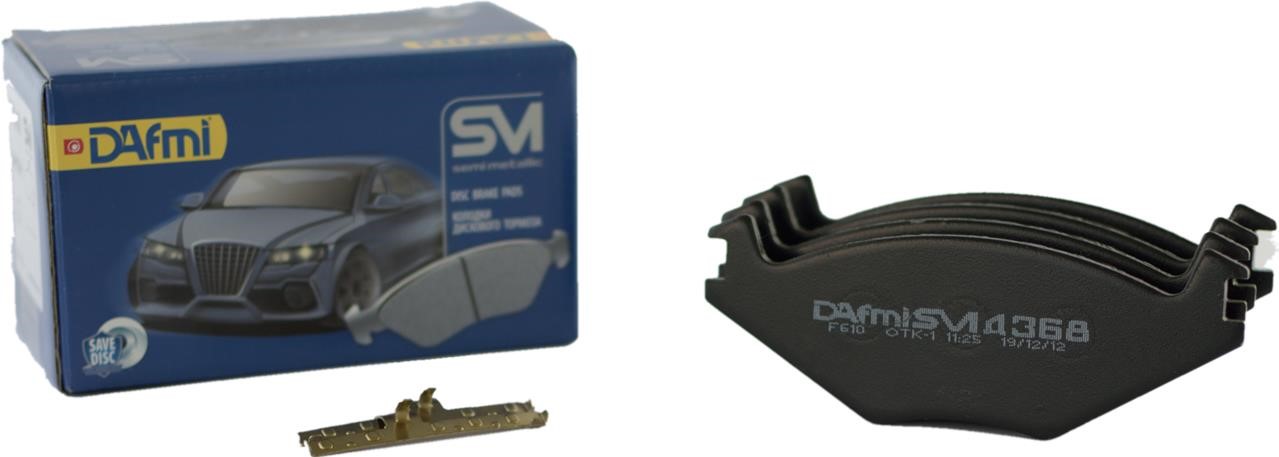 DAfmi D368SM Front disc brake pads, set D368SM
