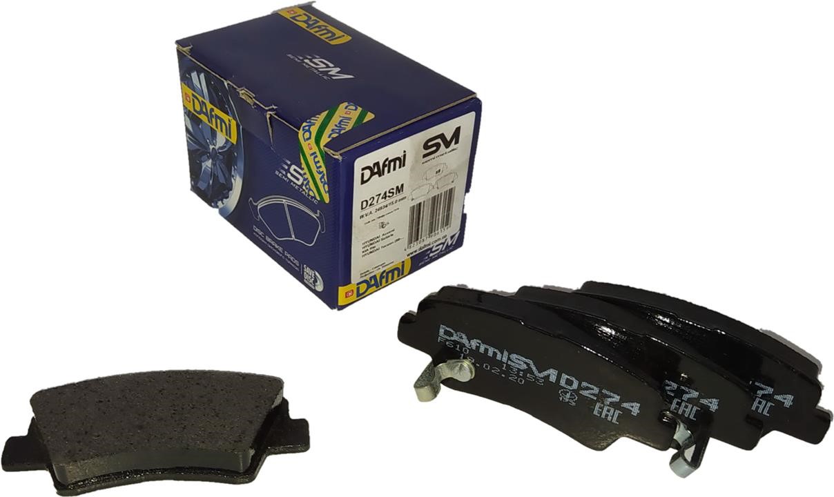 DAfmi D274SM Rear disc brake pads, set D274SM