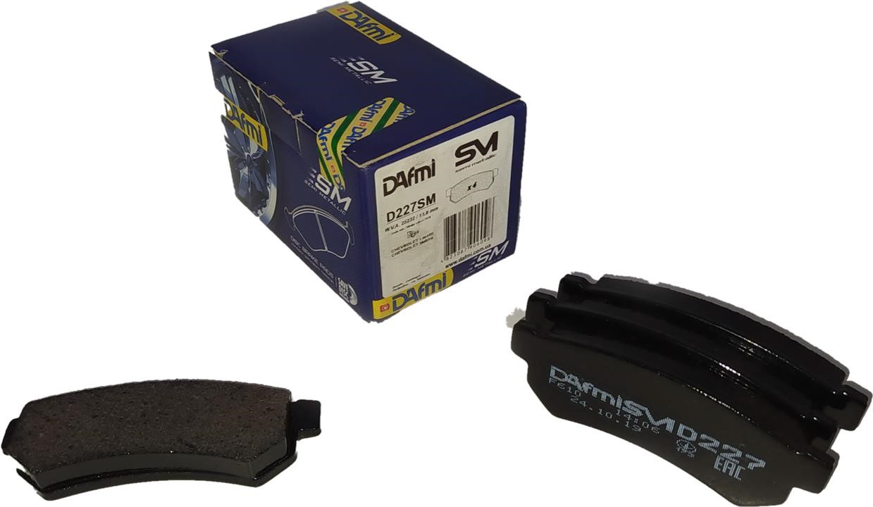 DAfmi D227SM Rear disc brake pads, set D227SM