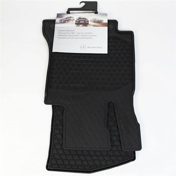 Rubber floor mats, set Mercedes A 205 680 75 08 9G33