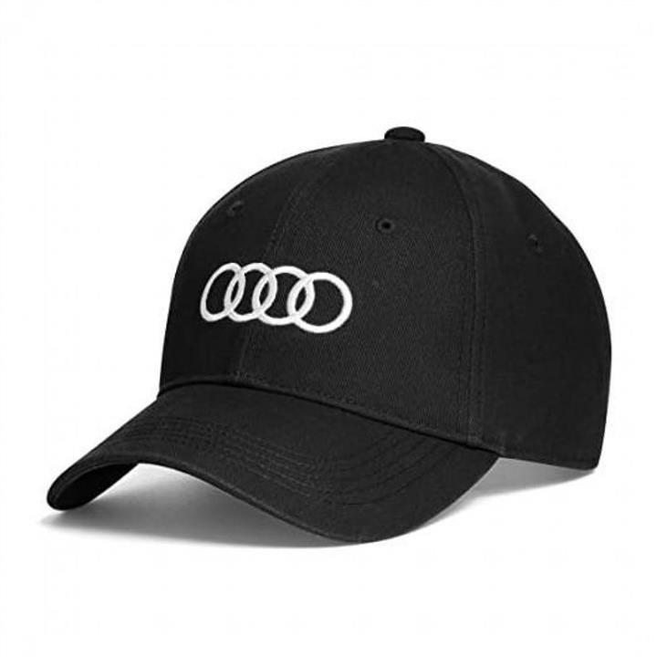 3131701000 VAG Audi Rings Unisex Baseball Cap, Black