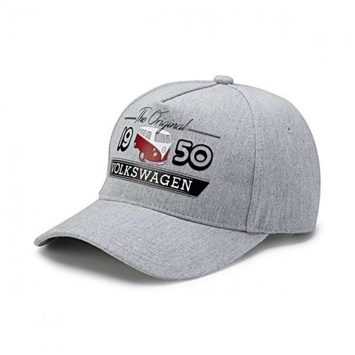 7E0084300A VAG Volkswagen T1 Bulli Baseball Cap, Grey