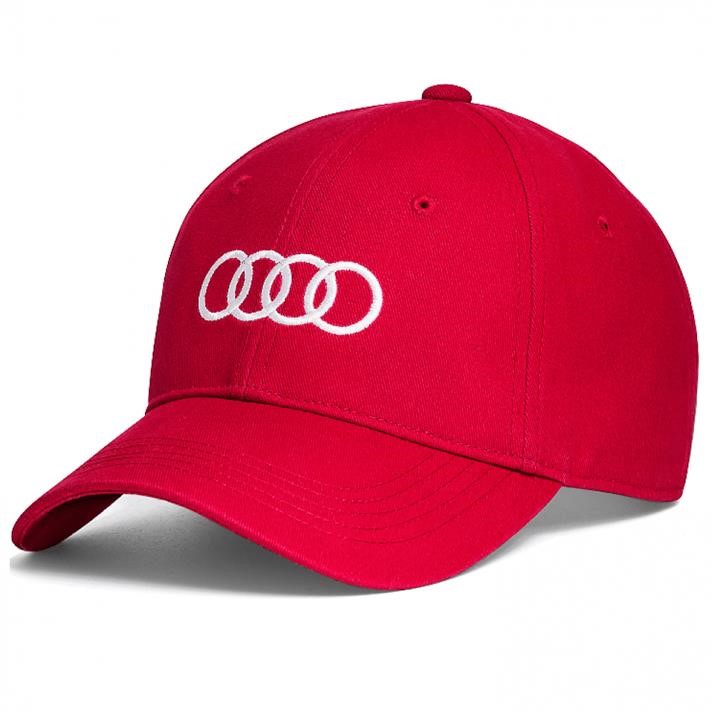3131701010 VAG Audi Rings Unisex Baseball Cap, Red