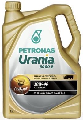 Petronas 21465019 Engine oil PETRONAS URANIA 5000 E 10W-40 ACEA E6/E7/E9, API CJ-4, 5 l 21465019