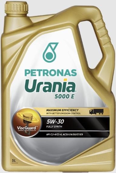 Petronas 21474019 Engine oil PETRONAS URANIA 5000 E 5W-30 ACEA E4/E6/E7/E9, API CJ-4, 4 l 21474019