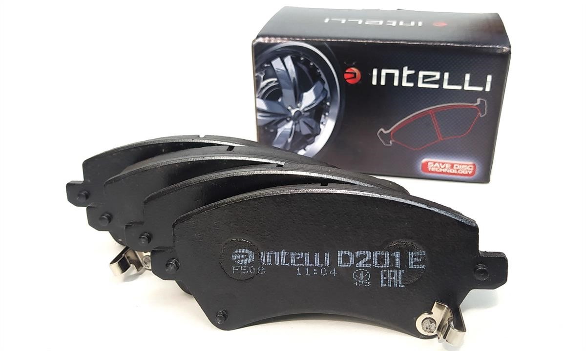 Intelli D201E Front disc brake pads, set D201E