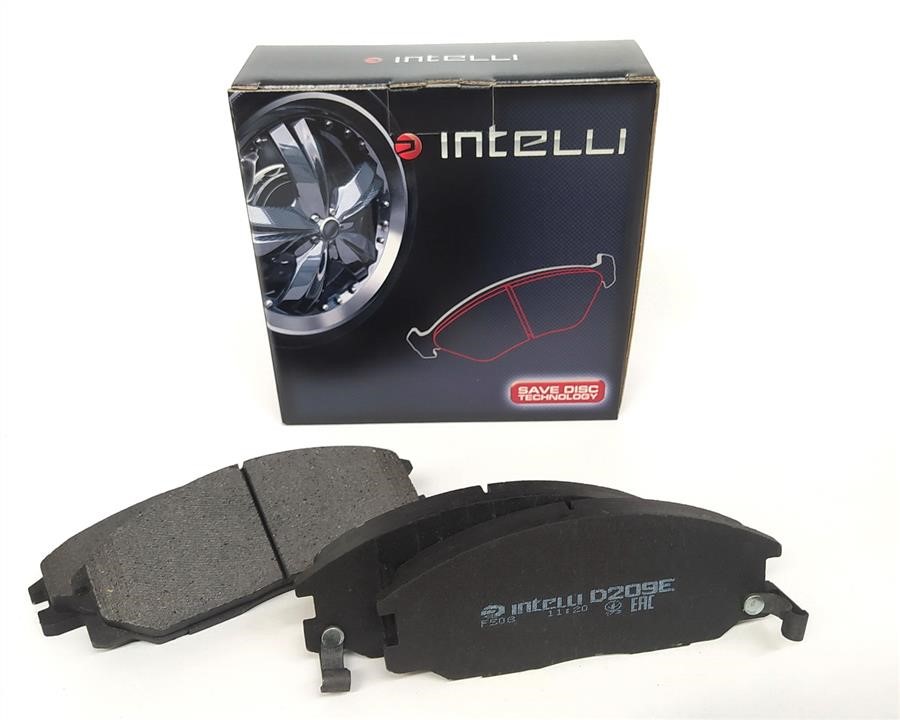 Intelli D209E Front disc brake pads, set D209E