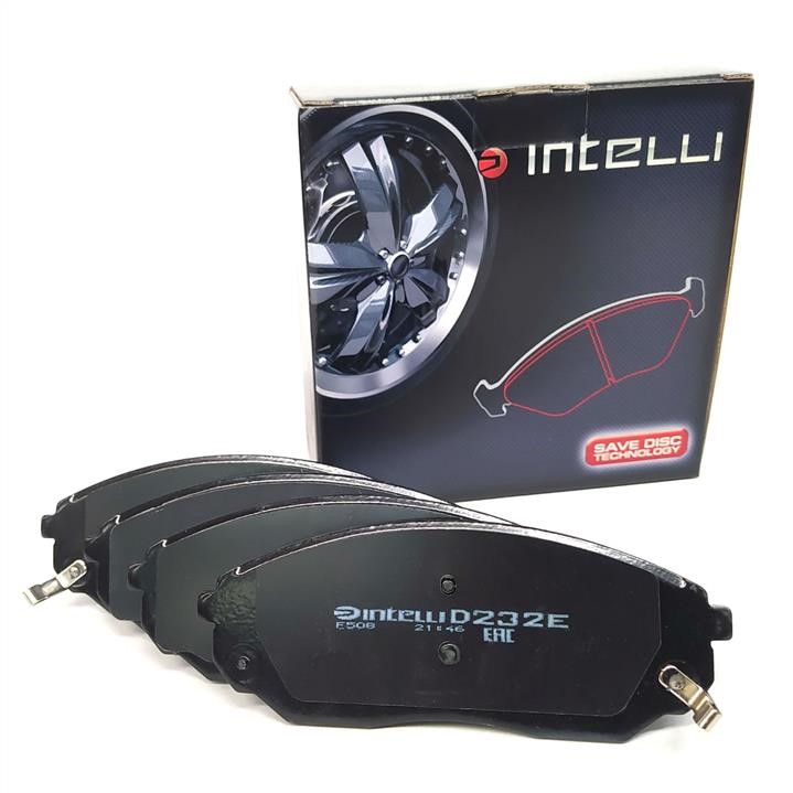 Intelli D232E Front disc brake pads, set D232E
