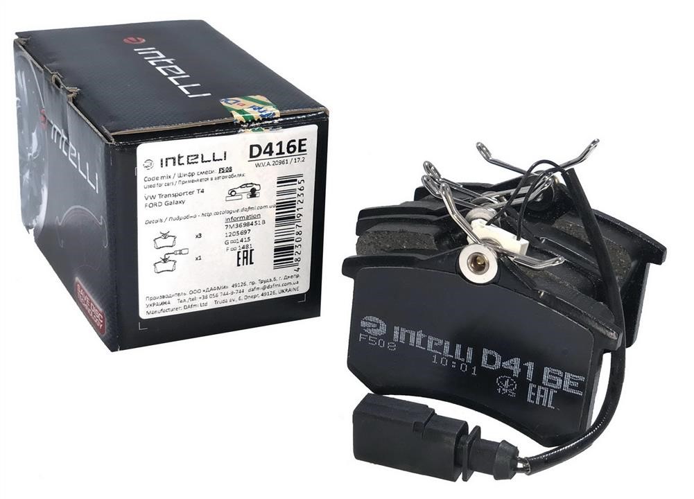 Intelli D416E Front disc brake pads, set D416E