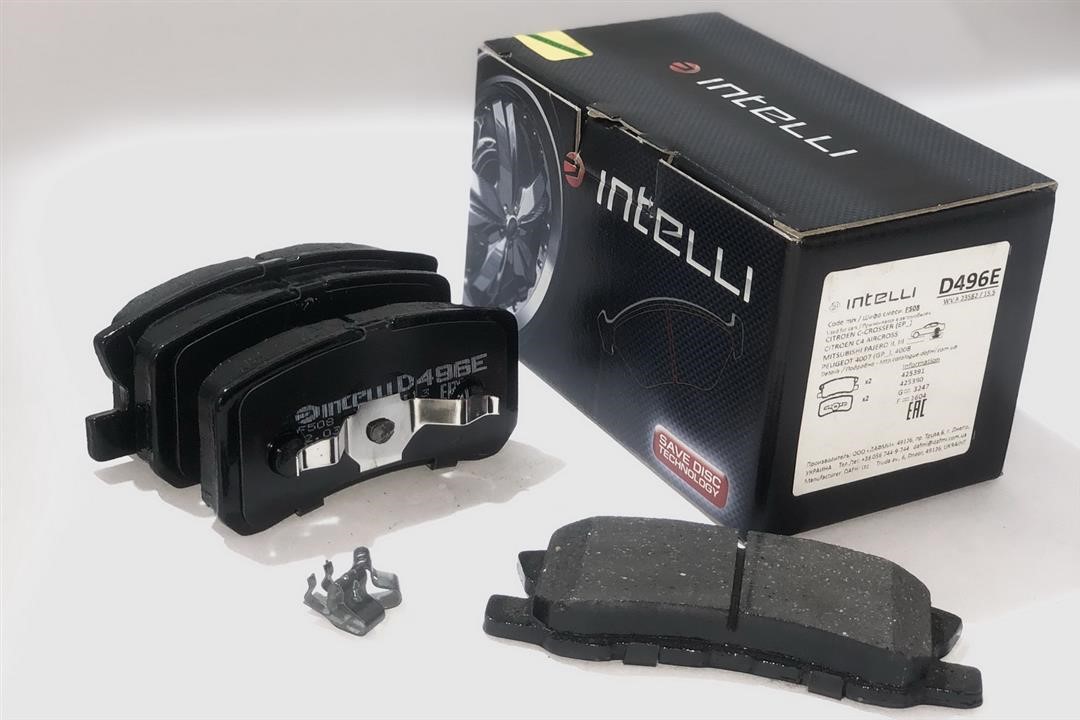 Intelli D496E Rear disc brake pads, set D496E