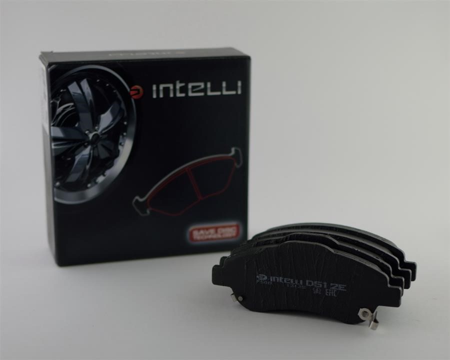 Intelli D512E Front disc brake pads, set D512E