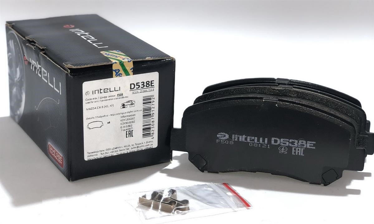 Intelli D538E Front disc brake pads, set D538E