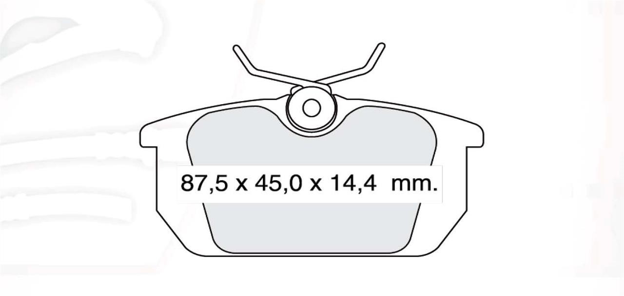 Intelli D938E Rear disc brake pads, set D938E