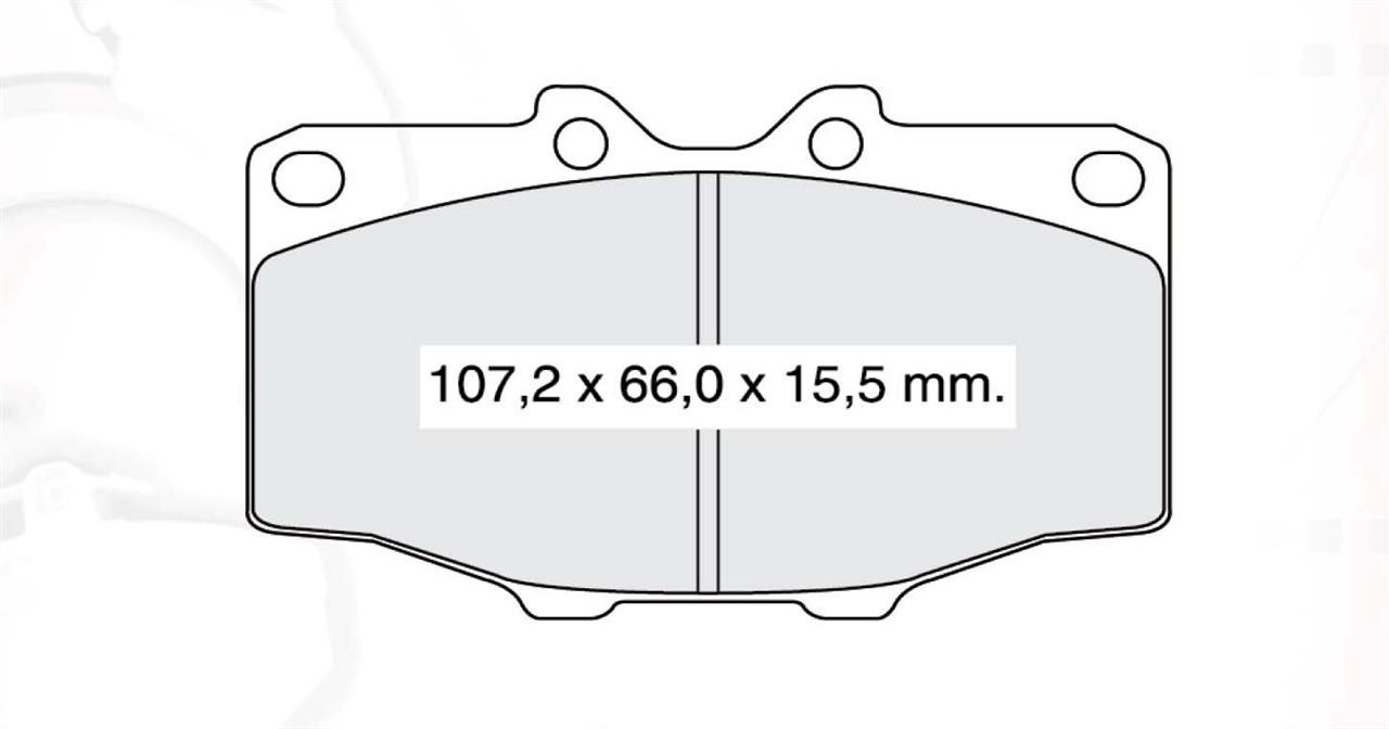Intelli D974E Front disc brake pads, set D974E