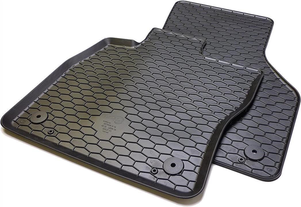 VAG 5G1 061 550 C 041 Rubber Footmats with Front and Rear, Black, Set of 4 pcs. 5G1061550C041