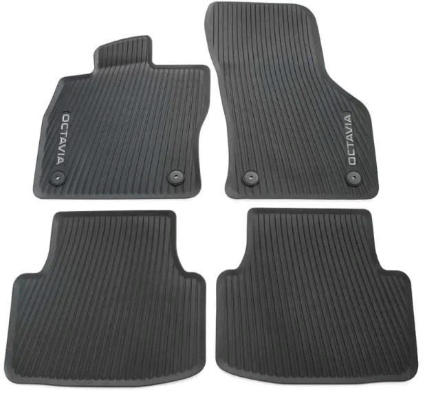 VAG 5E4 061 500 Skoda Octavia A7 12-/A8 '20- rubber mats, 4 pcs. 5E4061500