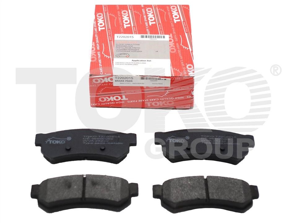 Toko T2202015 Rear disc brake pads, set T2202015