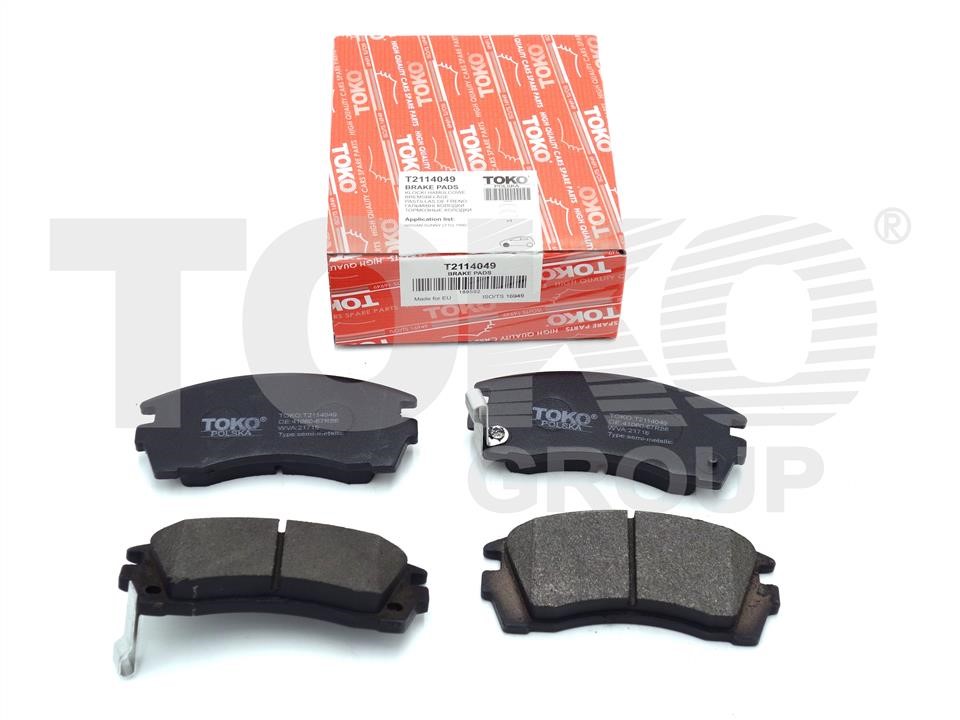 Toko T2114049 Front disc brake pads, set T2114049