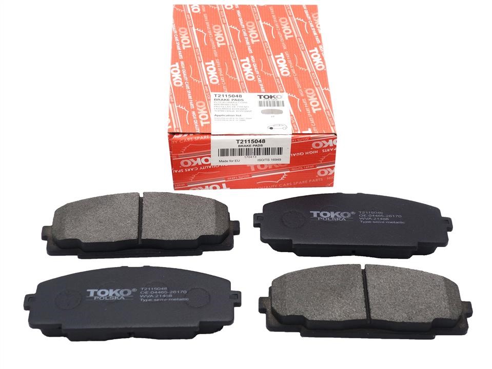 Toko T2115048 Front disc brake pads, set T2115048