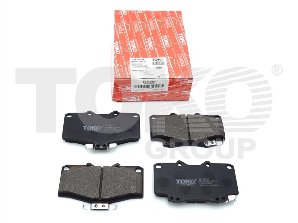 Toko T2115054 Front disc brake pads, set T2115054