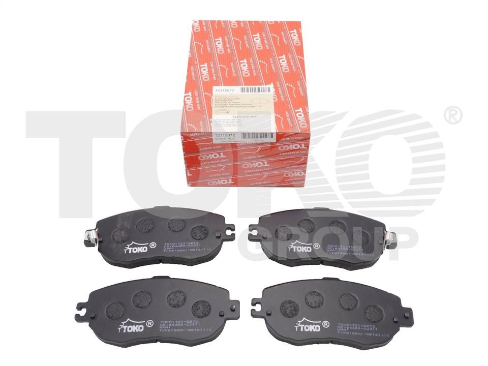 Toko T2115072 Front disc brake pads, set T2115072