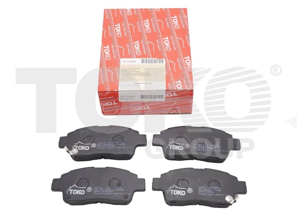 Toko T2115084 Front disc brake pads, set T2115084