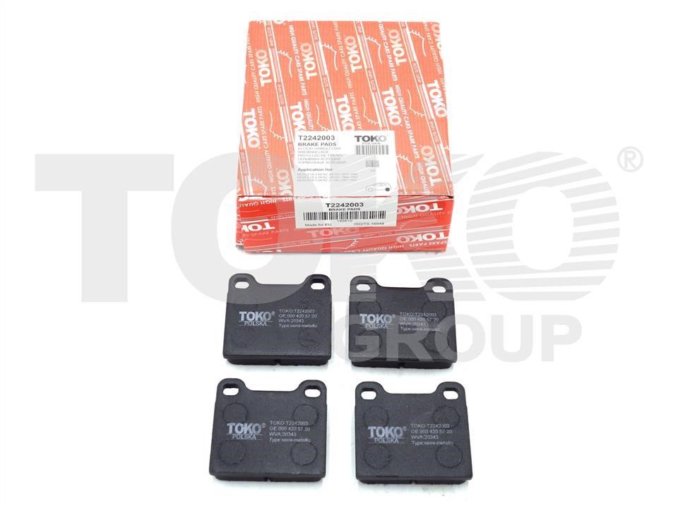 Toko T2242003 Front disc brake pads, set T2242003
