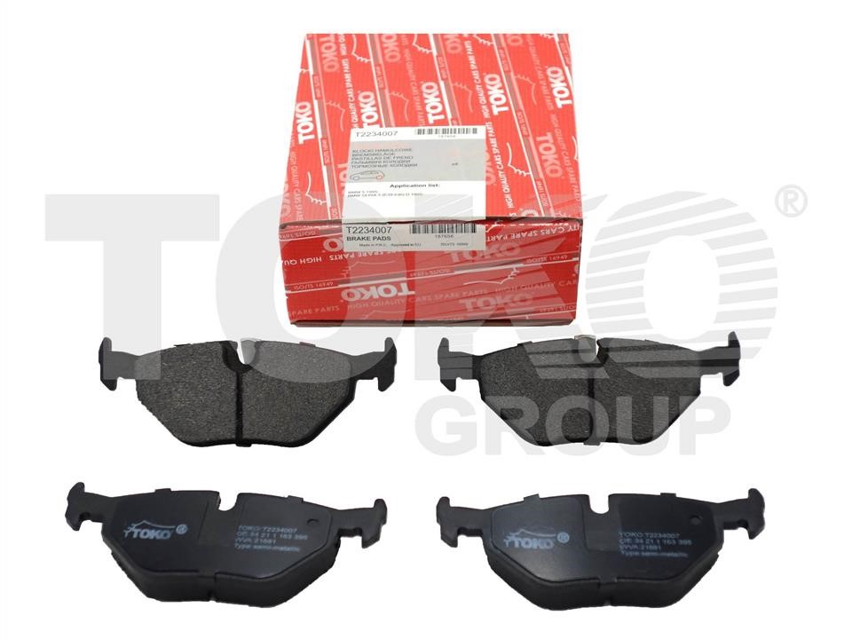 Toko T2234007 Rear disc brake pads, set T2234007