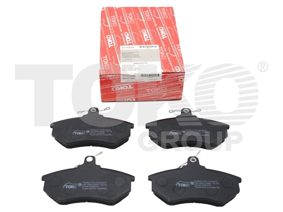 Toko T2152004 Front disc brake pads, set T2152004