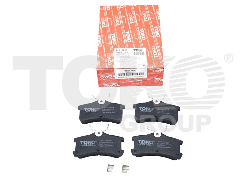 Toko T2215021 Rear disc brake pads, set T2215021